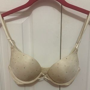 victoria secret bra 32A miraculous plunge rhinesto